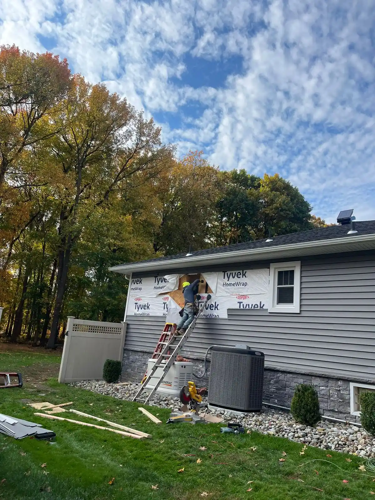Interior and exterior painting project by BNJ Contractors in New Jersey