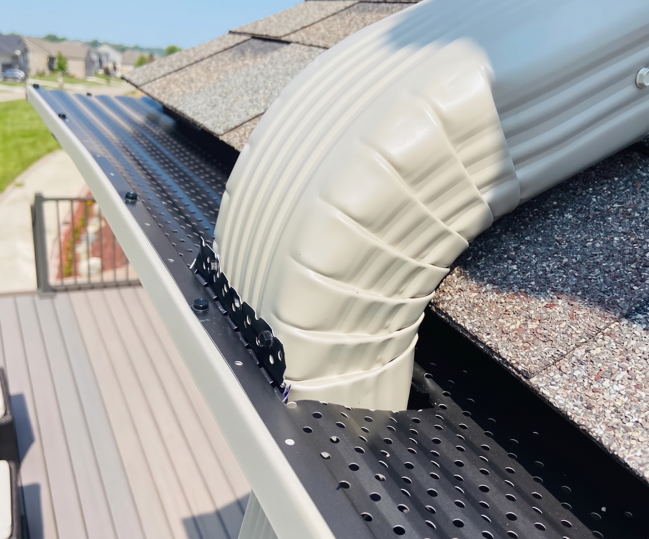 Gutter installation project in New Jersey